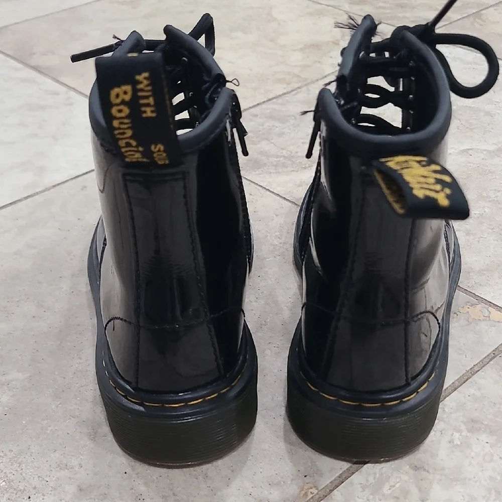 Dr. Martens Shiny Black Combat Boots